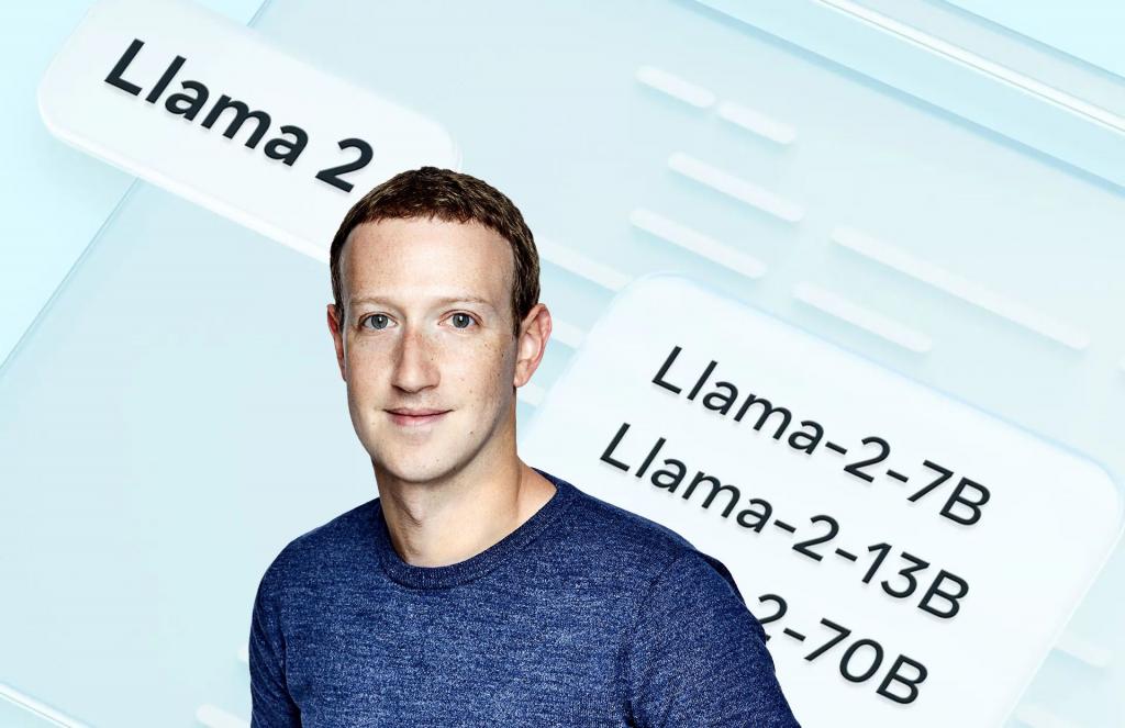 Mark Zuckerberg präsentiert Llama-2